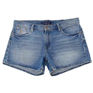 Vintage Y2K Ralph Lauren Sport Denim Jean Shorts Size 12